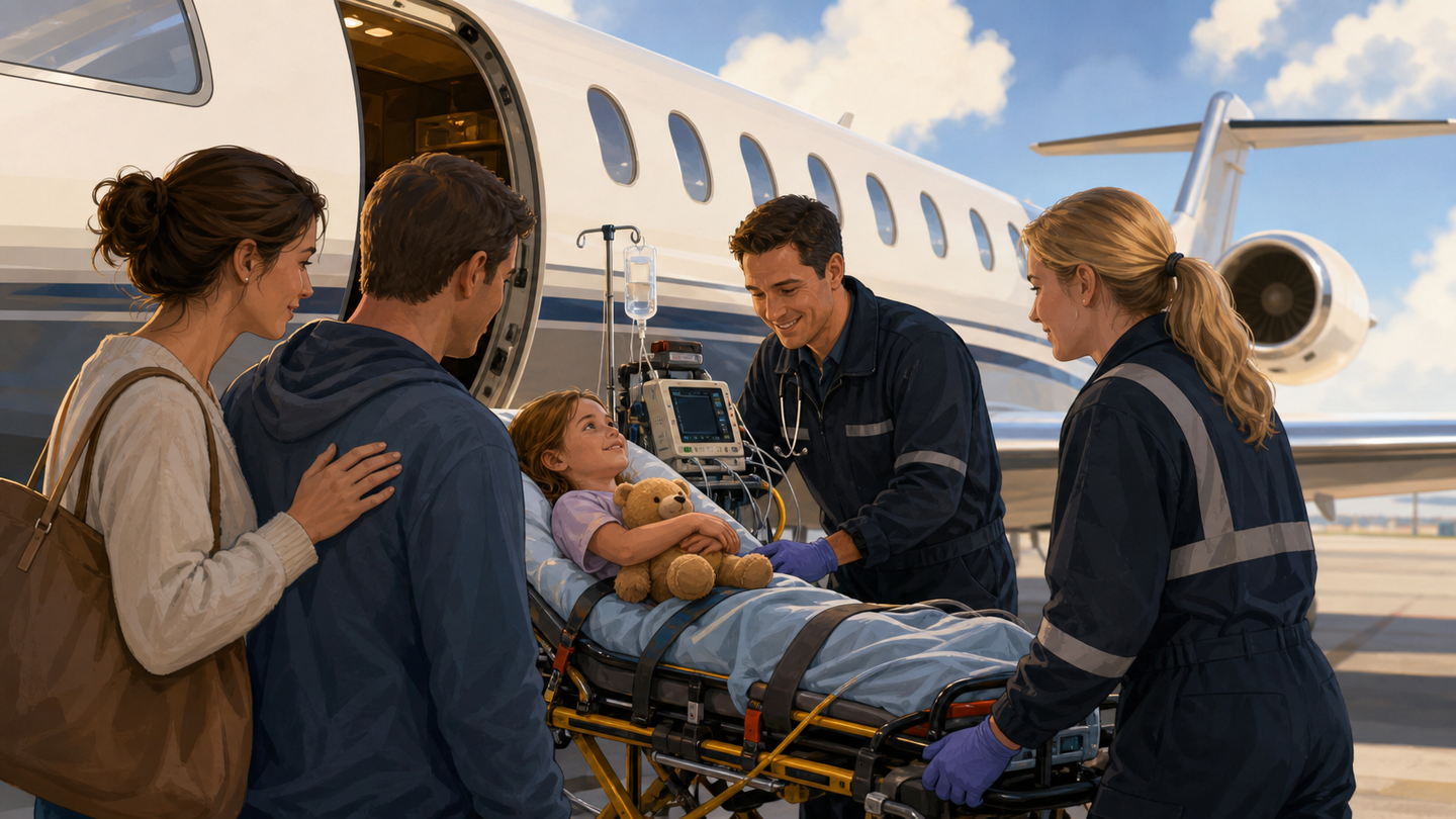 Supporting editorial scene for Air Transportation Assistance for Children With Life-Threatening Illnesses